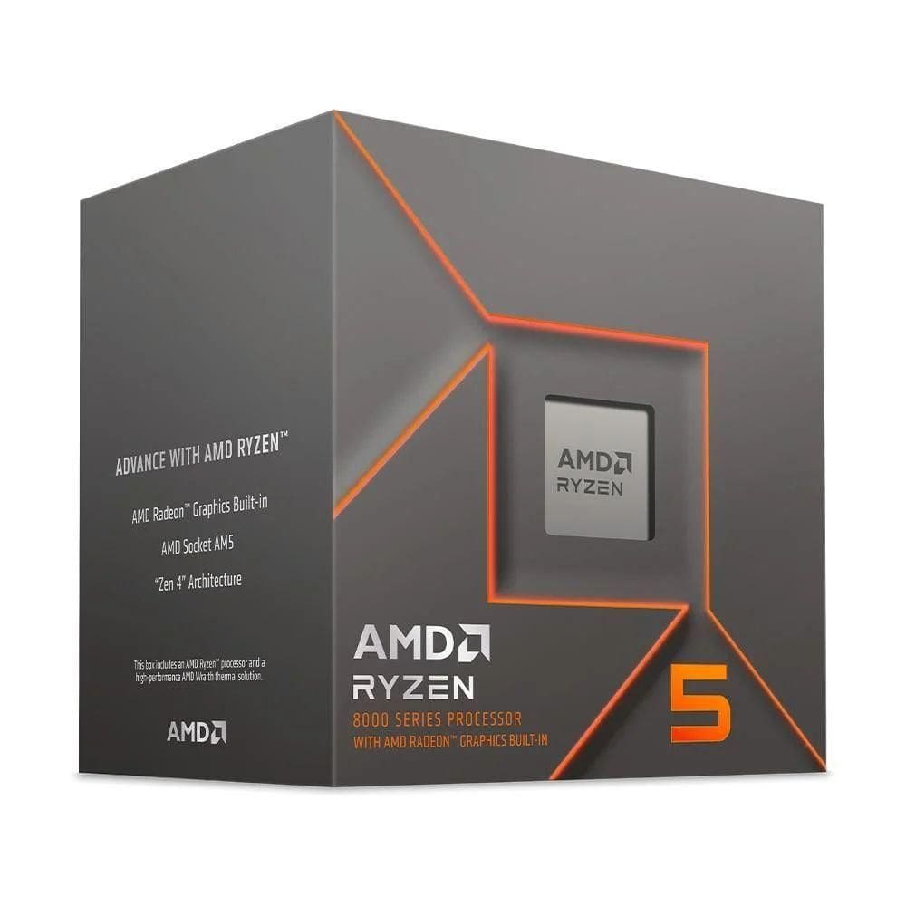 Processador Amd Ryzen 5 8600g, 4.3 Ghz (5.0ghz Max Turbo), Cache 6mb, 6 Núcleos, 12 Threads, Am5, Vídeo Integrado