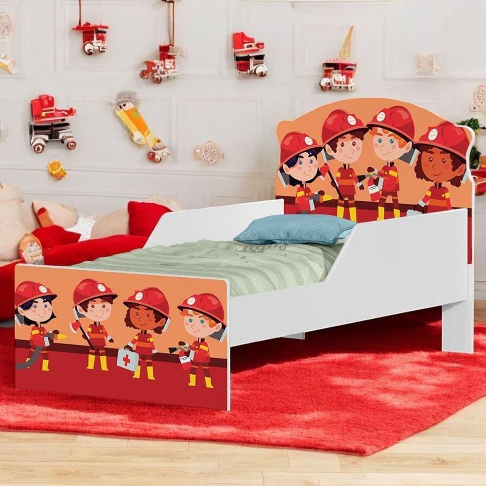 Cama Infantil 153cm Kmcb Bombeiros