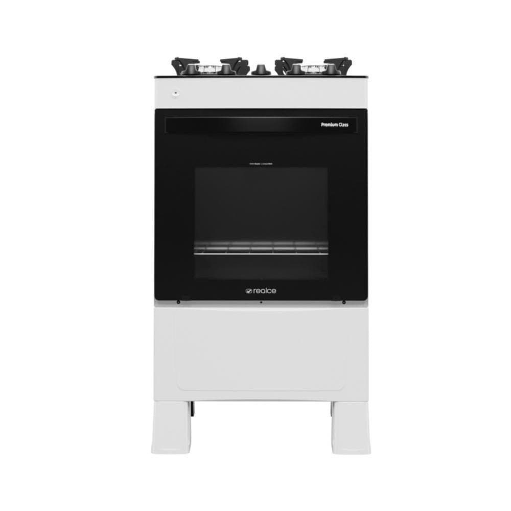 Fogão 4 Bocas A GásPremium Glass Realce CR228BrancoBivolt