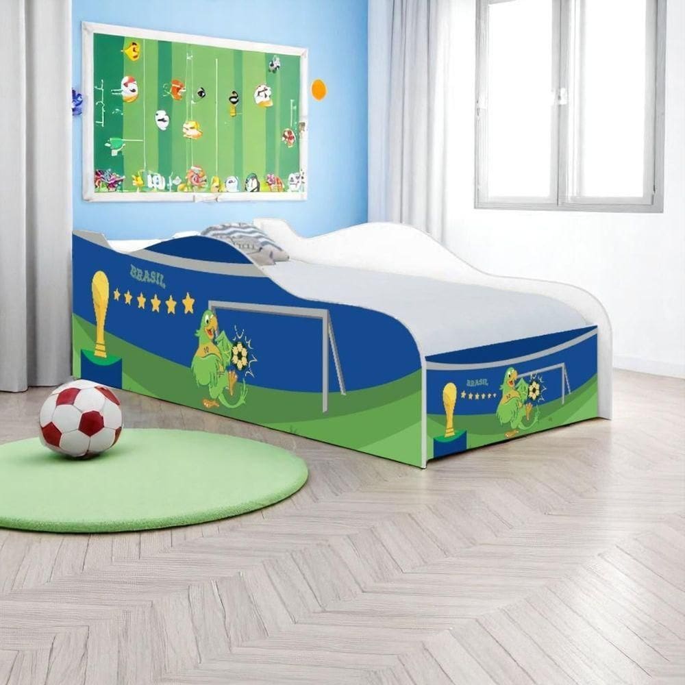 Cama Mobili Infantil 158cm X 73cm Kmcb Futebol