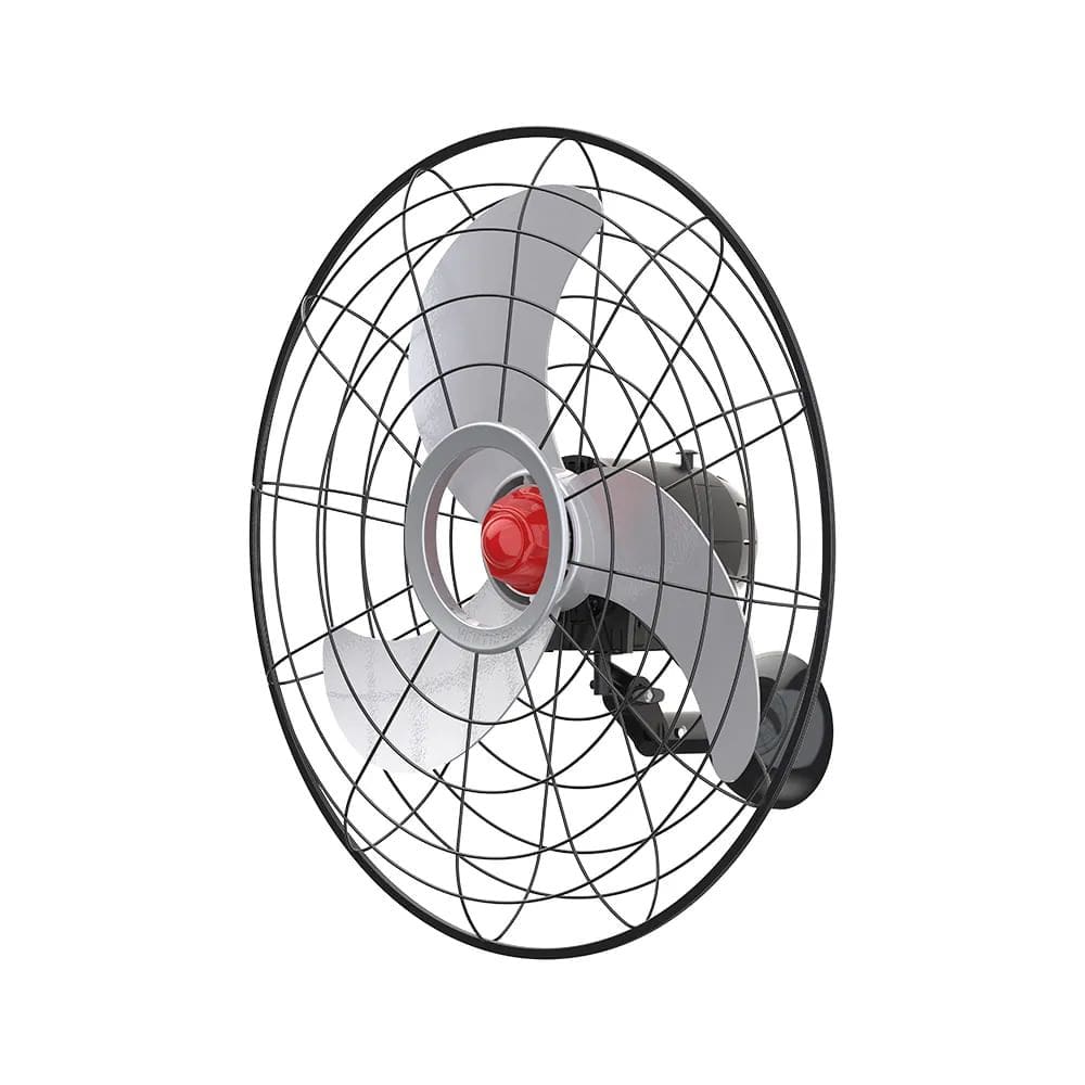 Ventilador Parede Oscilante 70cm Power Bivolt Cinza e Preto - 4201 - VENTISOL