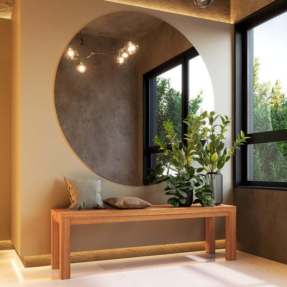 Banco Nature Madeira Pinus Rústico Claro