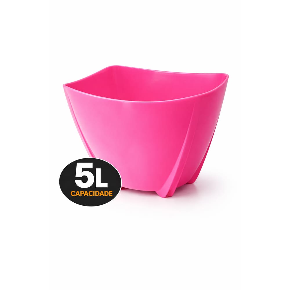 Champanheira Rosa 5L Balde de Gelo Cachepô Utensílios Festa Bar Restaurante