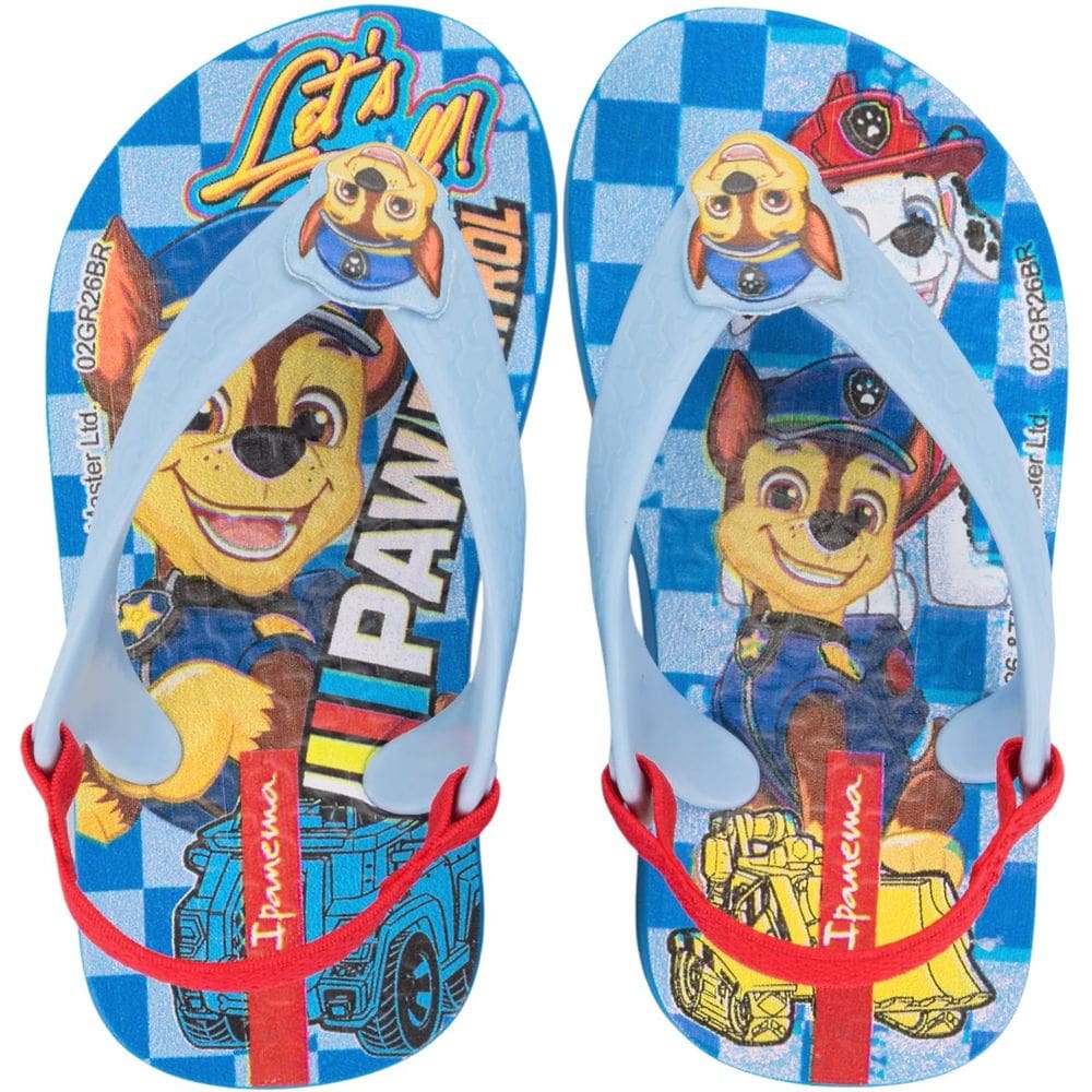 Chinelo de Dedo Baby Ipanema Patrulha Canina Menino