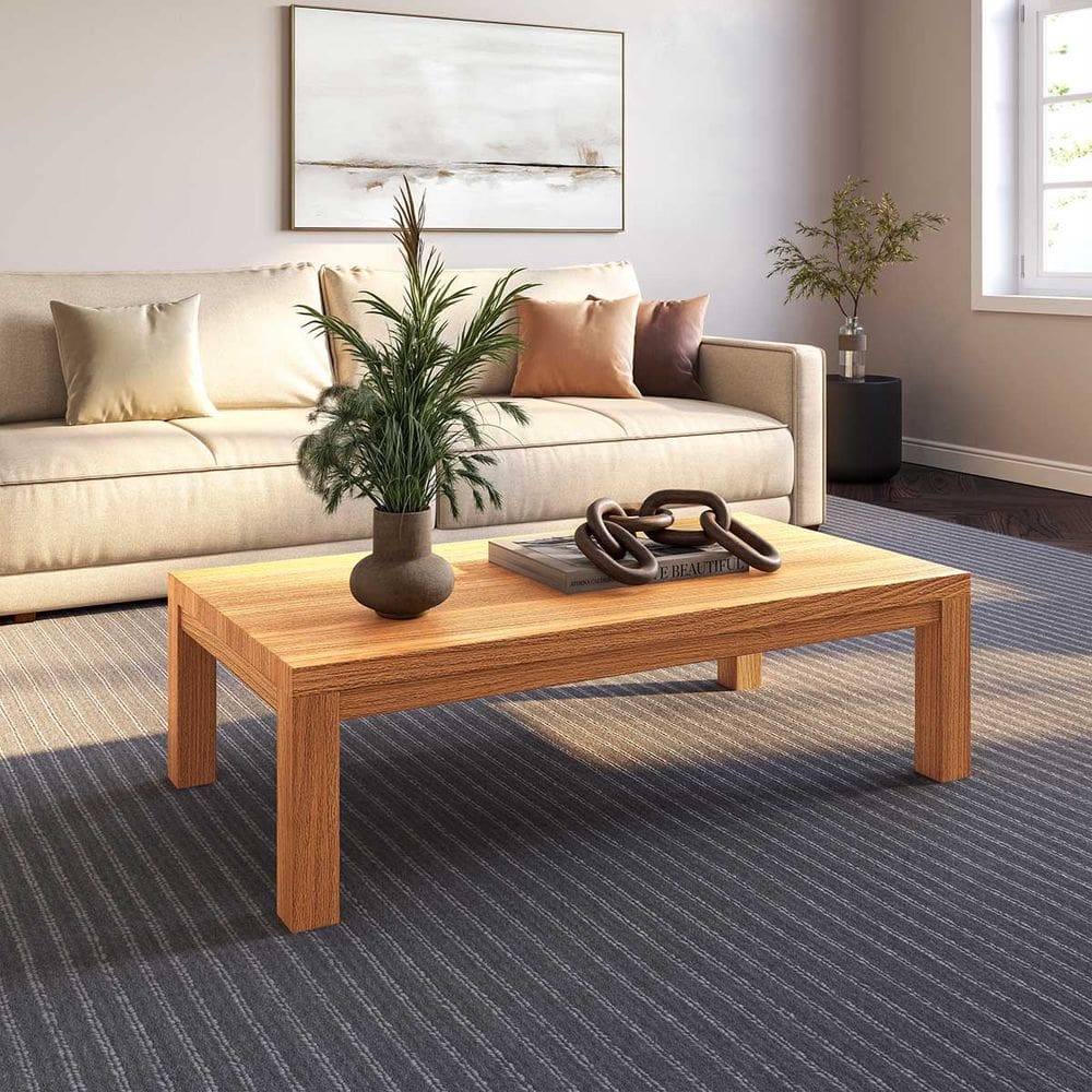 Mesa de Centro Nature Madeira Pinus Rústico Claro