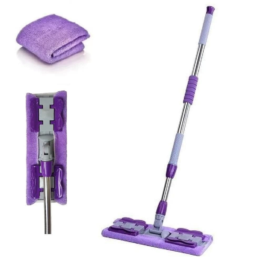 Rodo Mop Articulado Com Cabo Retrátil Inox Limpeza Piso Chão