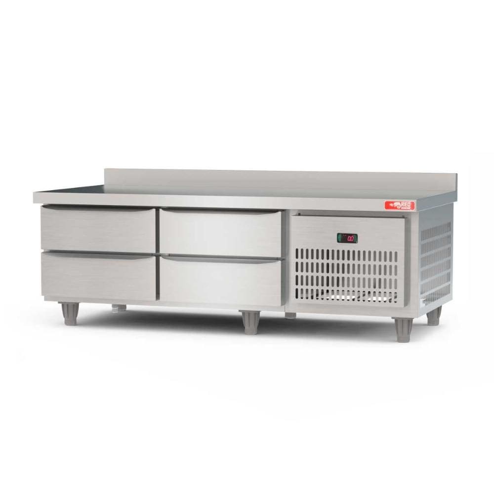 Balcão de Serviço Refrigerado com Gavetas 1,50 Metros Inox BRG15 220V - Red Chameleon