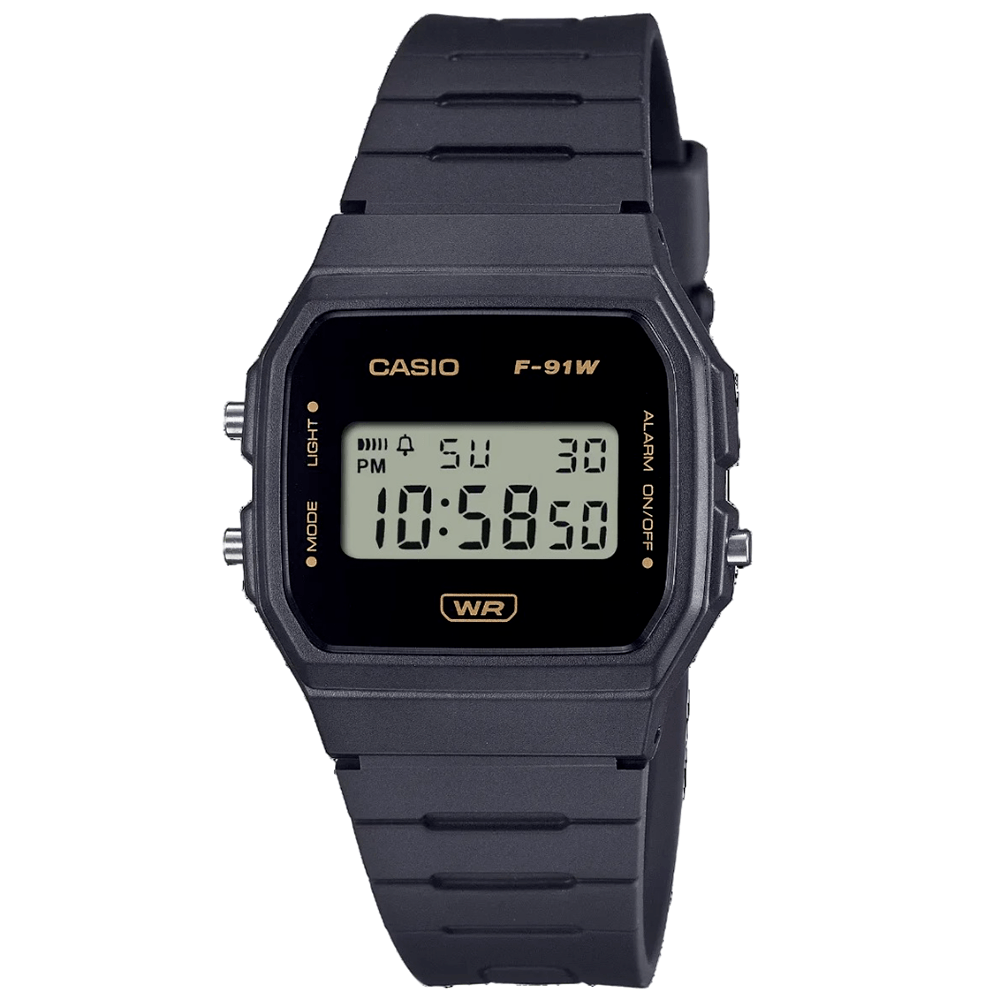 Relógio CASIO feminino digital bio preto F-91WB-8ADF