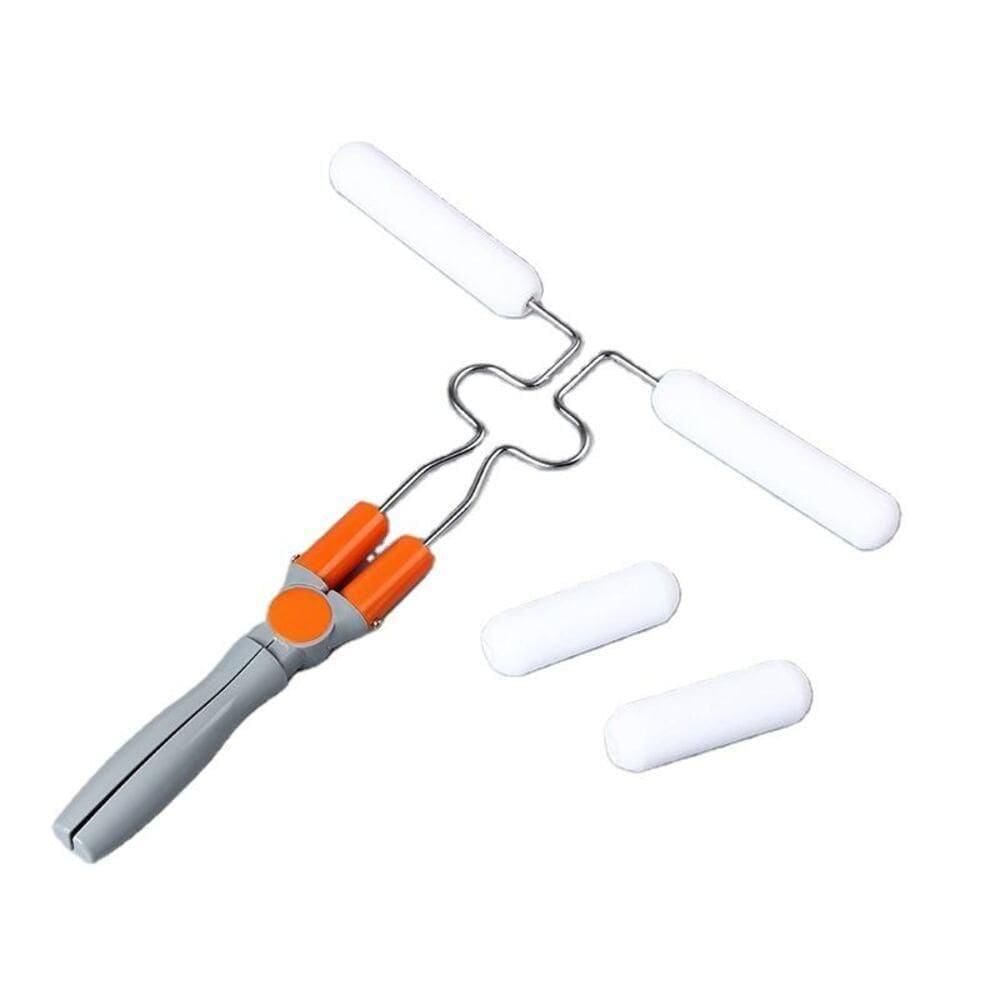 Rolo Pintura Duplo Dobrável Pintar Parede Móveis Sem Sujeira