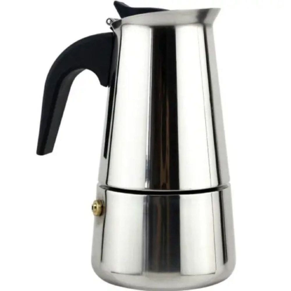 Cafeteira Italiana Moka Inox 6 Xicaras 300ml Preparo Cafe Forte Resistente Fogao Inducao