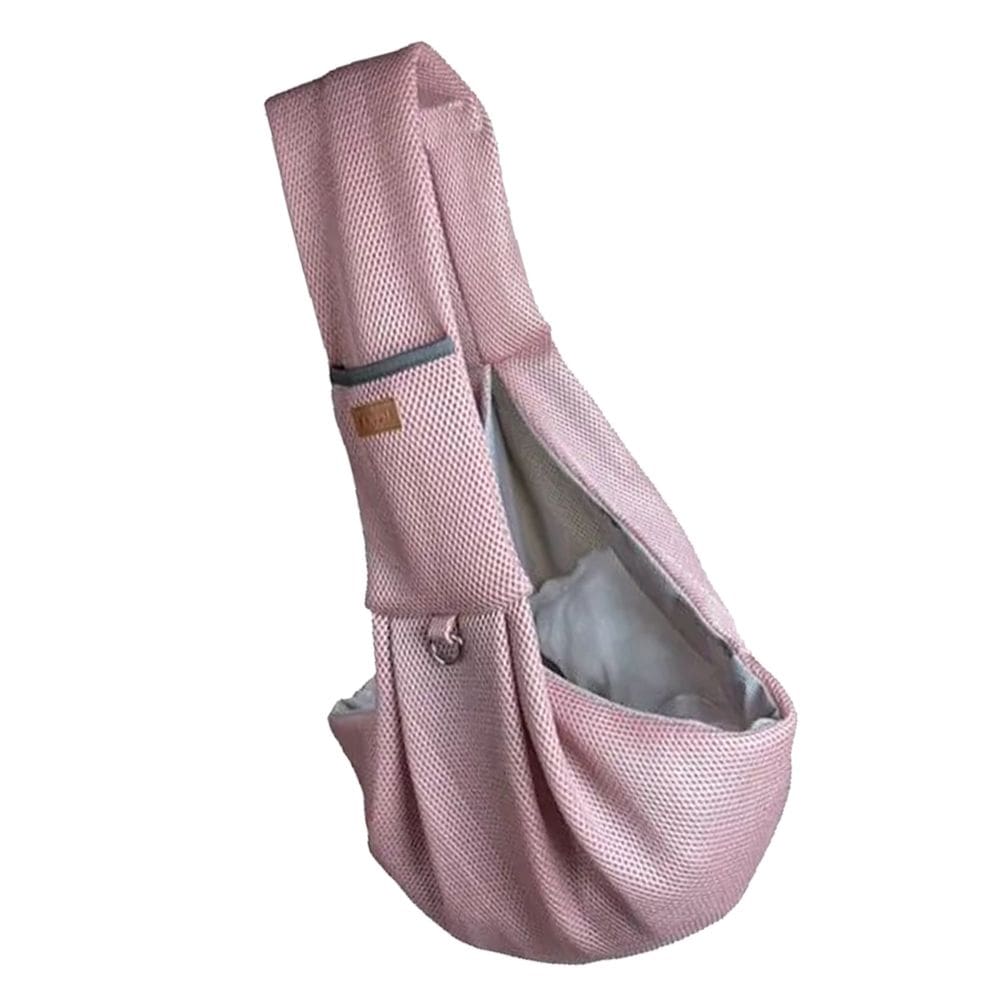 Bolsa Canguru Transporte Pet Gato Cachorro Animal Malha Respiravel Tira de Ombro Tecido Resistente Confortavel