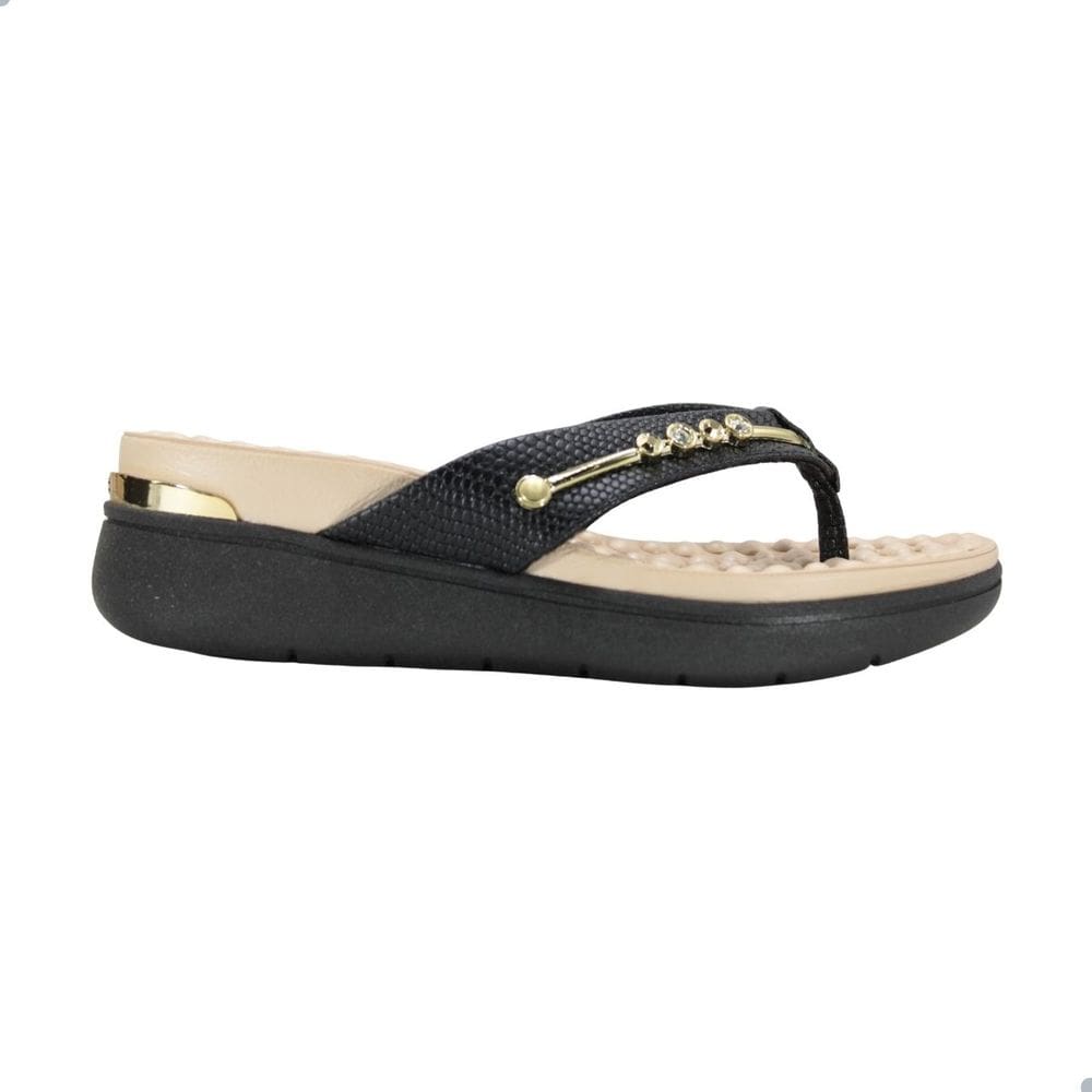 Tamanco Feminino Modare Preto Croco 7151.115