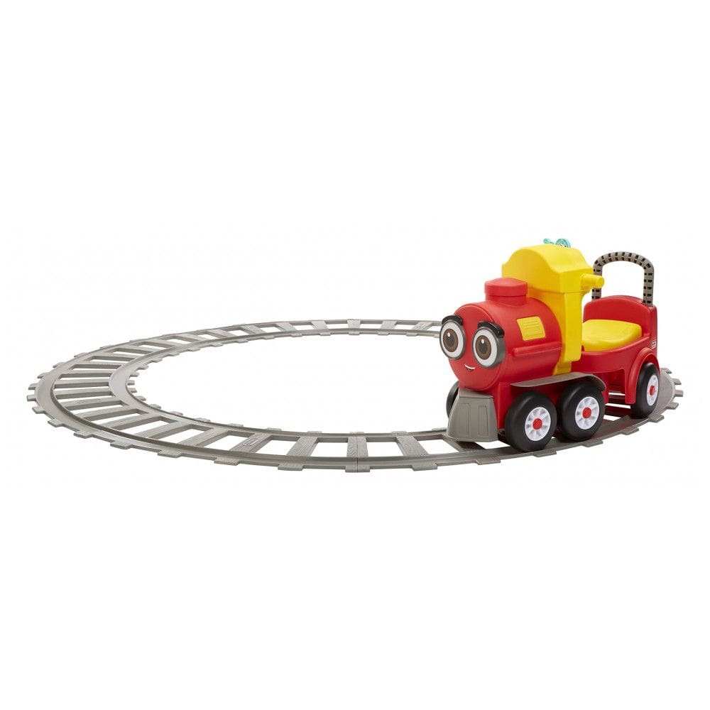 Trem Divertido com Trilho com zenamento no Assento e Sons para Crianças de 1 a 5 Anos, LITTLE TIKES 660962EUC, Vermelho