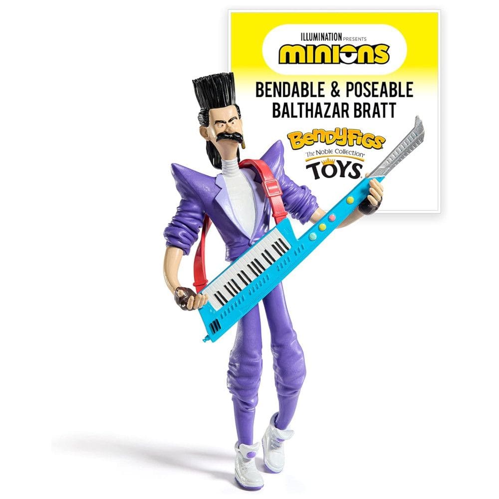 Balthazar Bratt do Minions com 18 cm de Altura, Diferentes Posições e Uma Base de Exibição Destacável para Crianças Acima de 7 Anos
