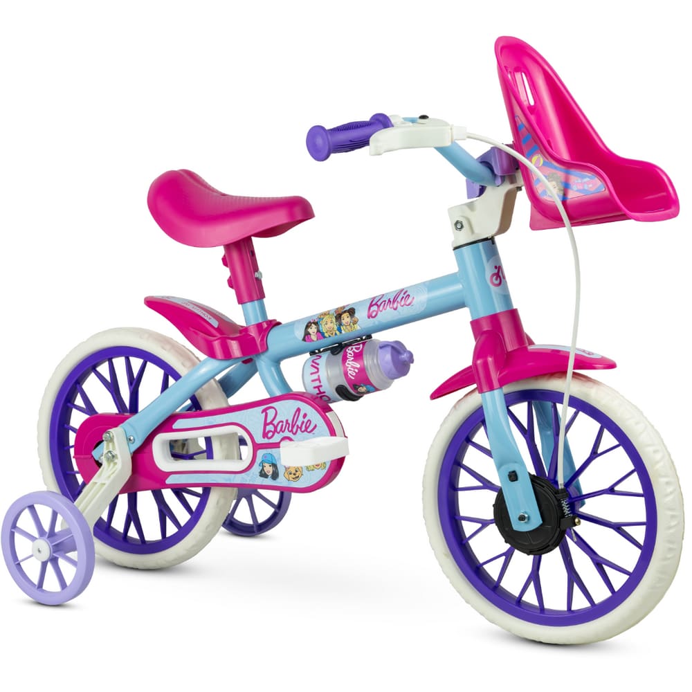 Bicicleta da Barbie Aro 12 Infantil Nathor