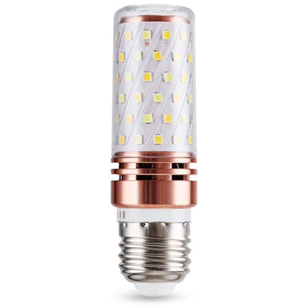 Lâmpada de Vela de LED, Conjunto com 10 Lâmpadas LED E27 de 12W para Iluminação de Candelabro, Luz Ambiente Aconchegante - Miluqike