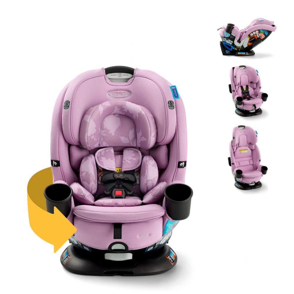 Cadeira para Carro 3em1 Rotativa Graco Turn2Me Lilac Mod Rear-Facing Forward-Facing Booster até 45 kg