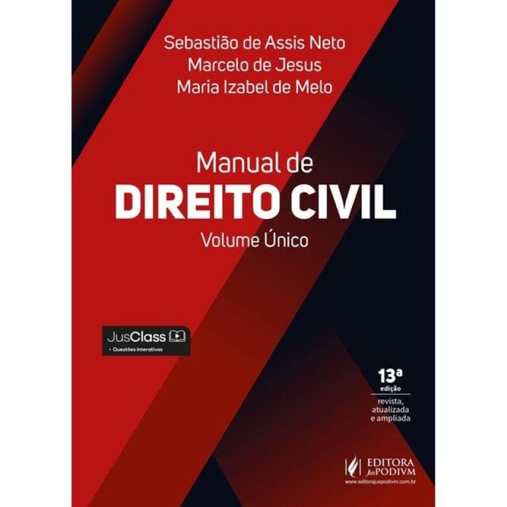 Manual De Direito Civil - Volume Único - 2026