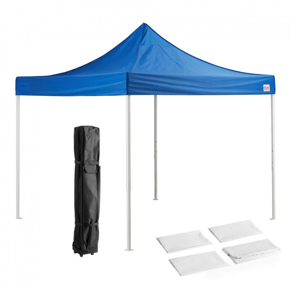 Tenda Instantânea Deluxe 3x3m Galaxy Equipment Azul 4 Parede Laterais Aço