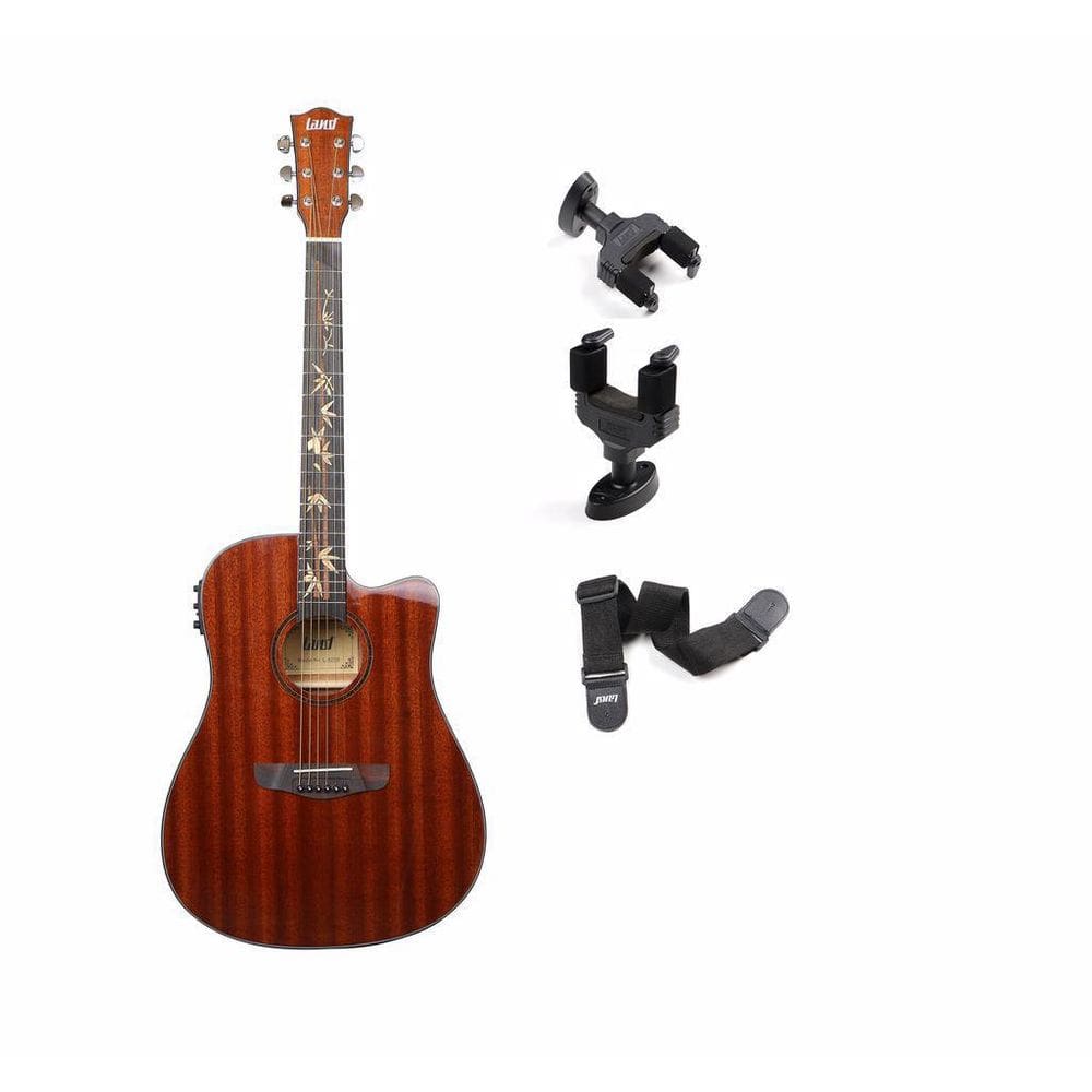 Violão Elétrico Land L-825B Aço Varnish Mahogany 40