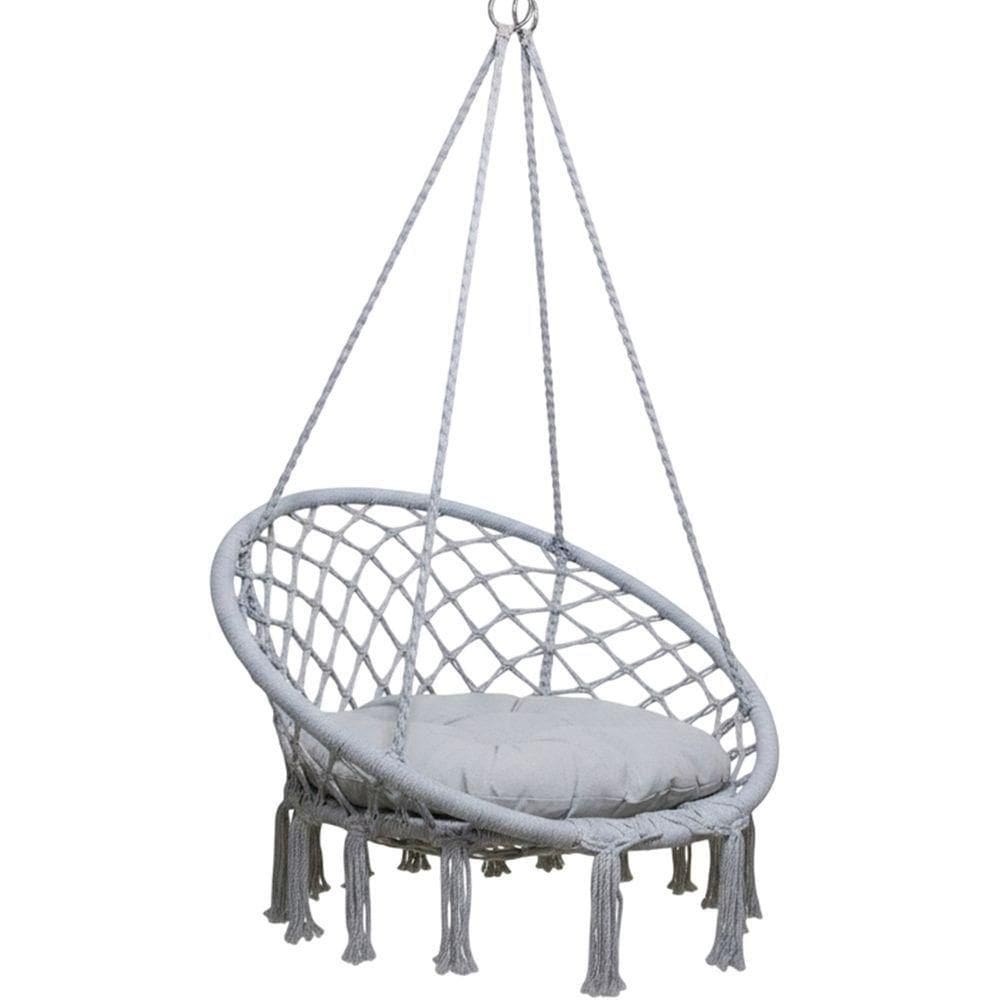 Rede Cadeira de Balanço Suspensa SU 3630 SU ESTO2 Metal com Encosto Cinza
