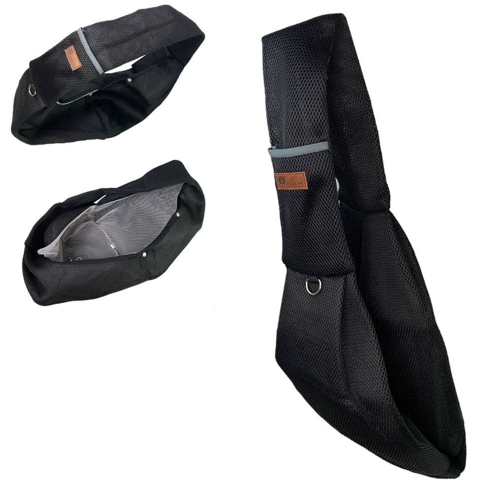 Bolsa de Transporte Canguru Cao Gato Pet Animal Malha Respiravel Tecido Resistente Tira de Ombro Confortavel