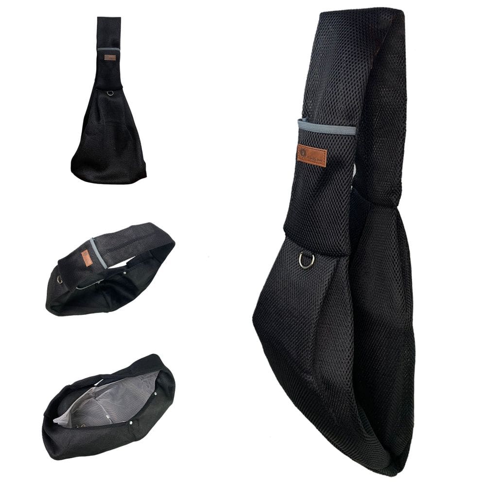 Bolsa de Transporte Canguru Cao Gato Pet Animal Malha Respiravel Tira de Ombro Confortavel Tecido Resistente