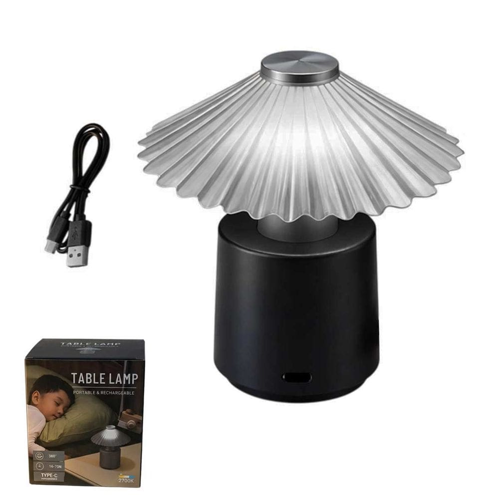 Luminaria Abajur Mesa LED Touch USB Recarregavel Iluminaçao Regulavel Cabeceira Sala Escritorio Decoraçao Candeeiro