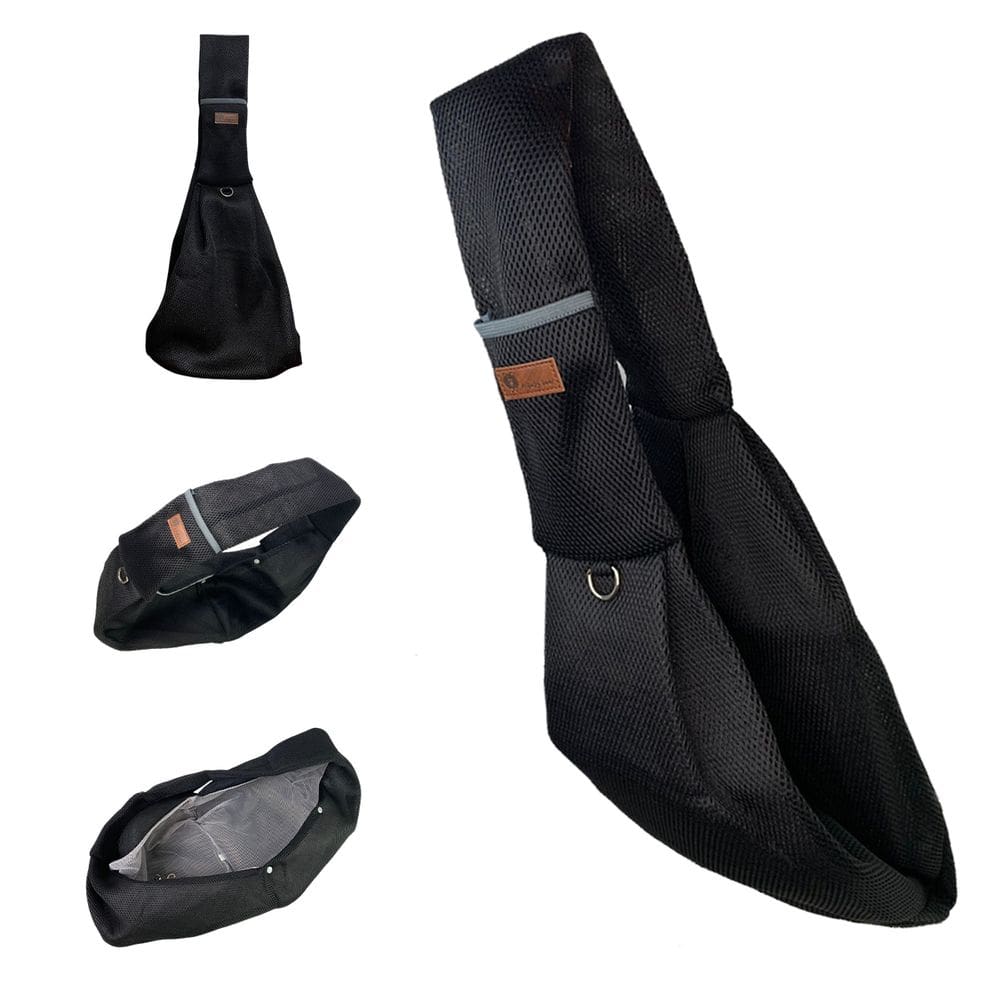 Bolsa de Transporte Canguru Gato Cao Animal Tira de Ombro Malha Respiravel Tecido Resistente Confortavel