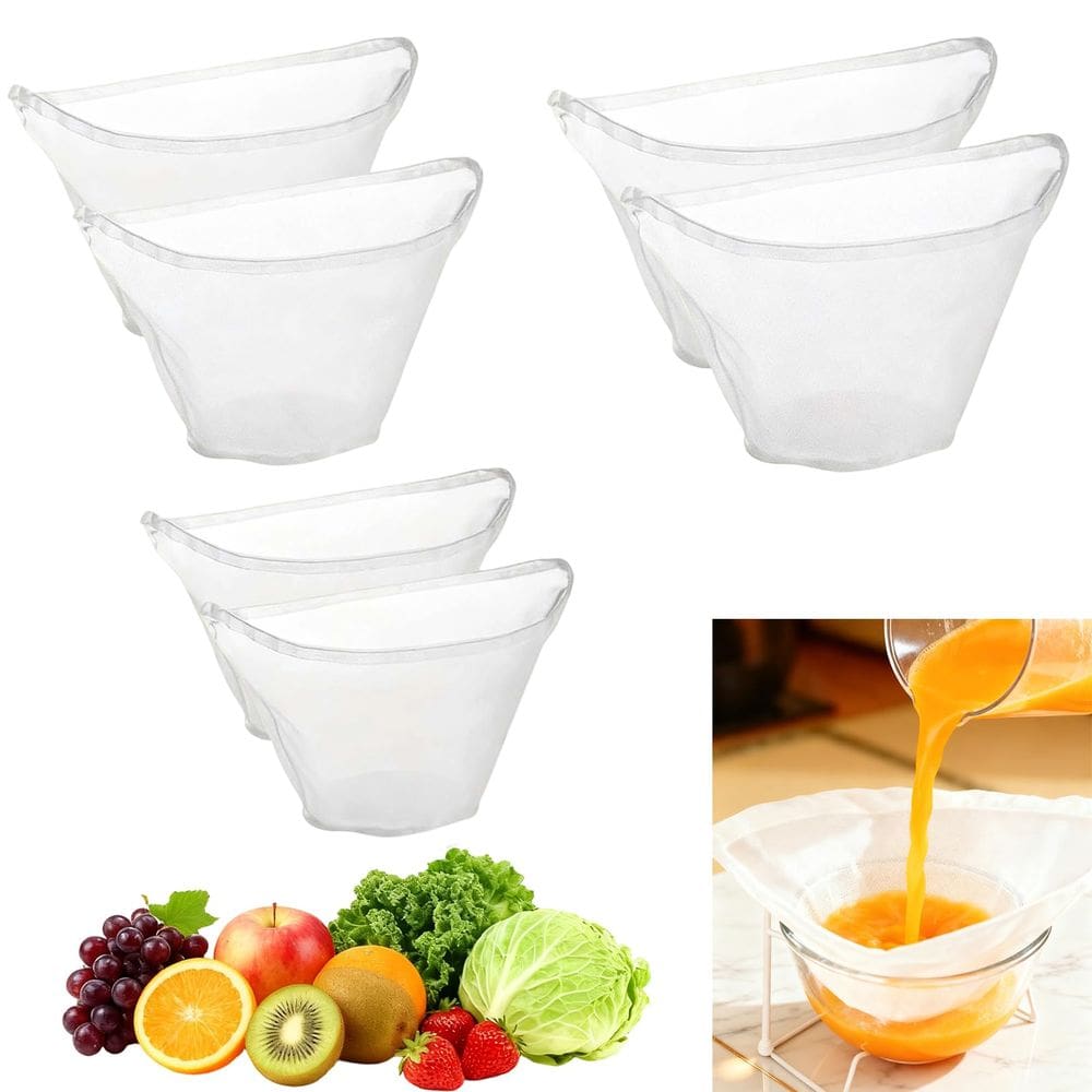 Sacos de nylon Squeeze com enchimento de tecido de queijo, conjunto de 6 MTZK