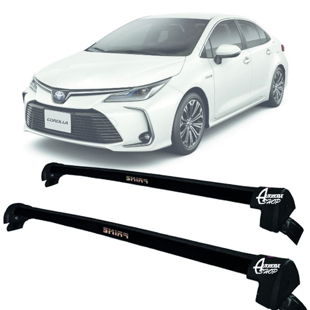 Rack Teto Aluminio Prime Toyota Corolla 20 a 25 Preto PR199