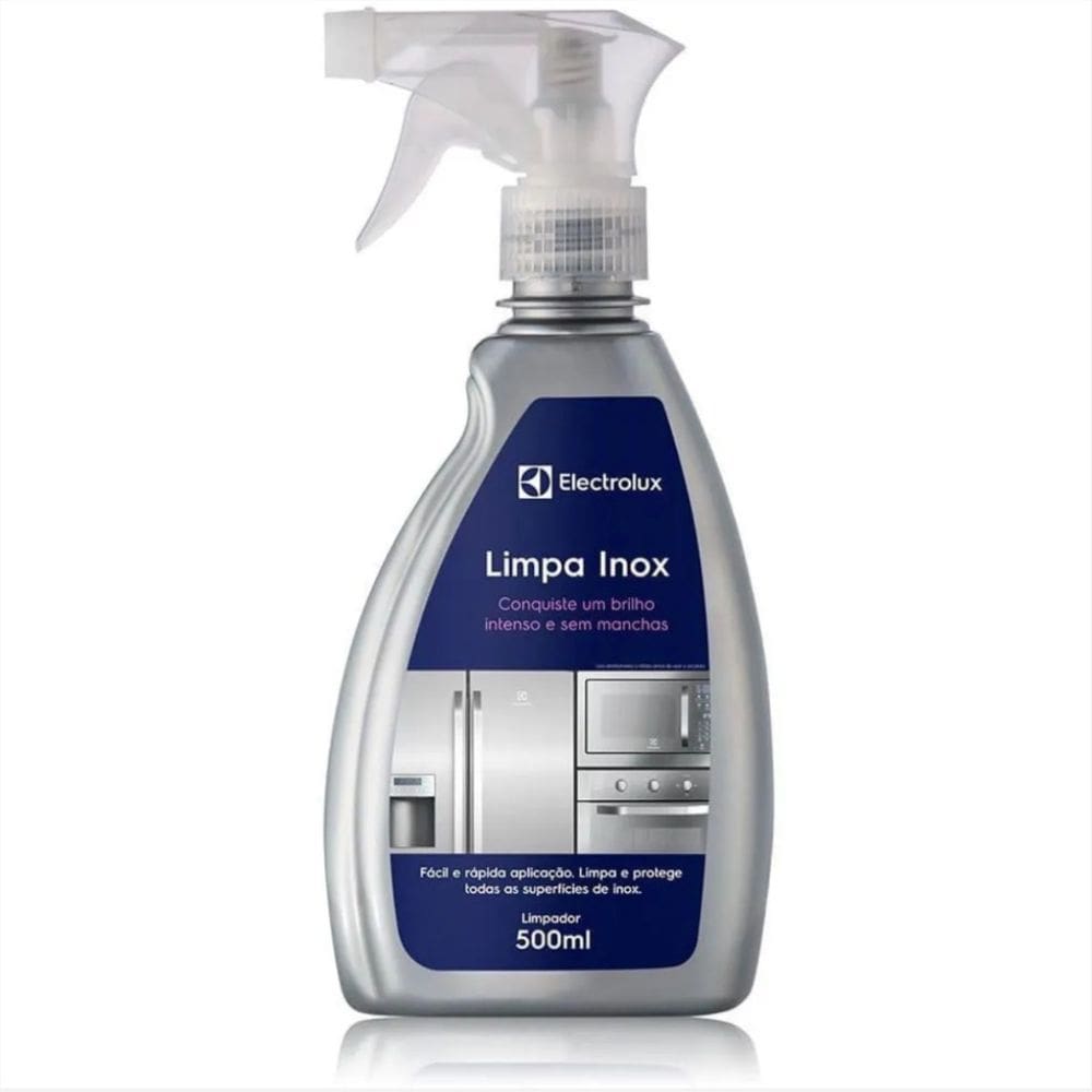 Limpa Inox Electrolux 500ml - Limpeza e Proteção - 41037821 - Ideal para Fogão, Geladeira, Coifa, Micro-ondas, Panelas