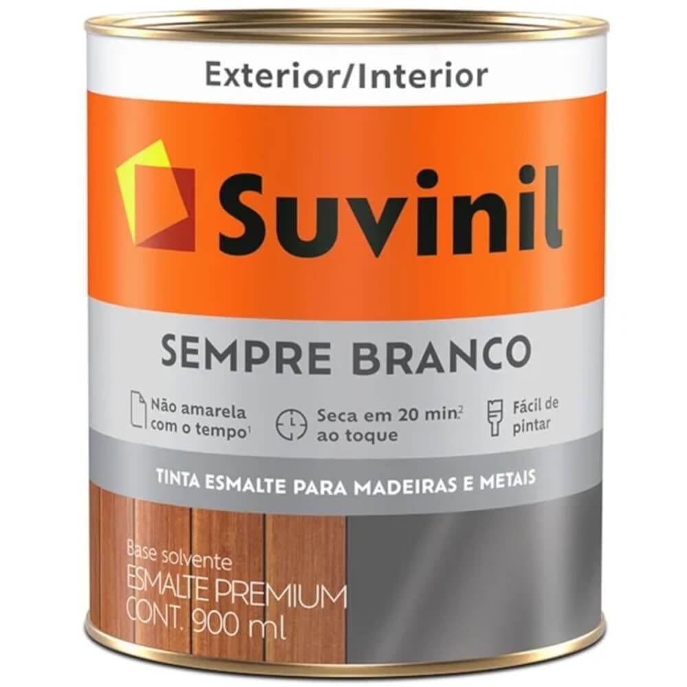 Tinta Esmalte Brilhante Sempre Branco 900ml - 50579199 - SUVINIL