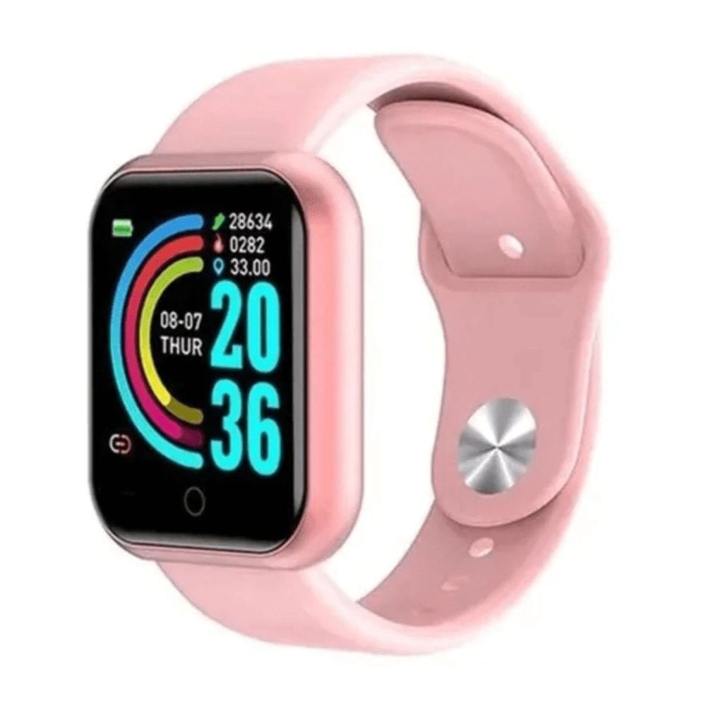 Relógio Smartwatch Inteligente D20 Pró Y68 Rosa