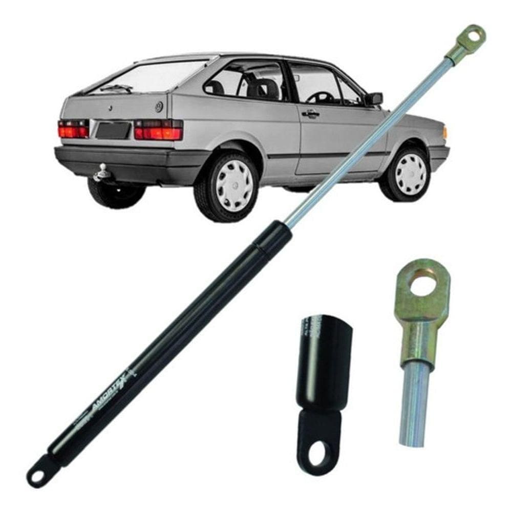 Amortecedor Mola a Gás Tampa Traseira F103 para Gol G1 Quadrado 1980 a 1996 Preto Amortex