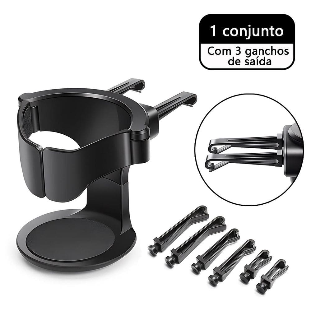 Suporte lata para carro encaixe no ar condicionado .SUP003 - Tudo em Caixa