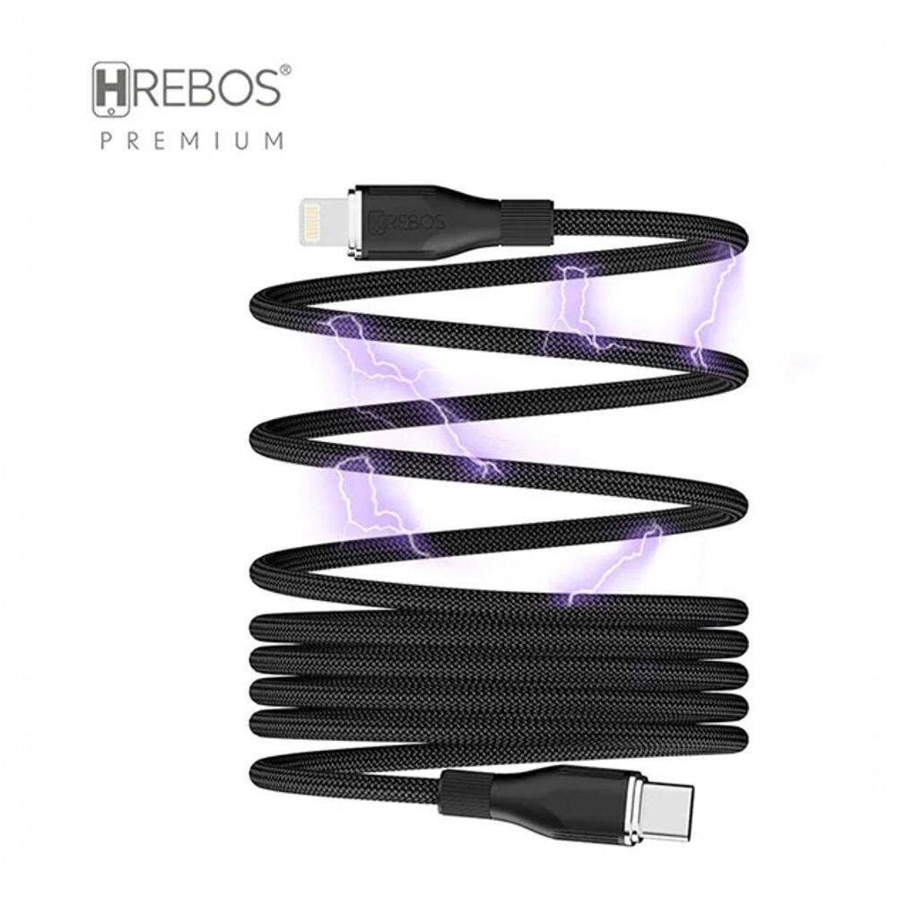 Cabo Hrebos Usb-c/lightning Curl Flow Magnético 1.2m Cb-601i