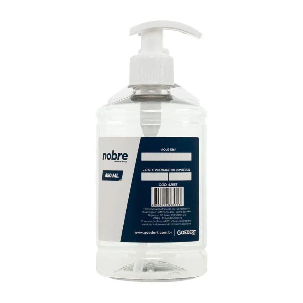 Frasco Com Válvula Pump 450ml Para álcool-sabonete - Nobre