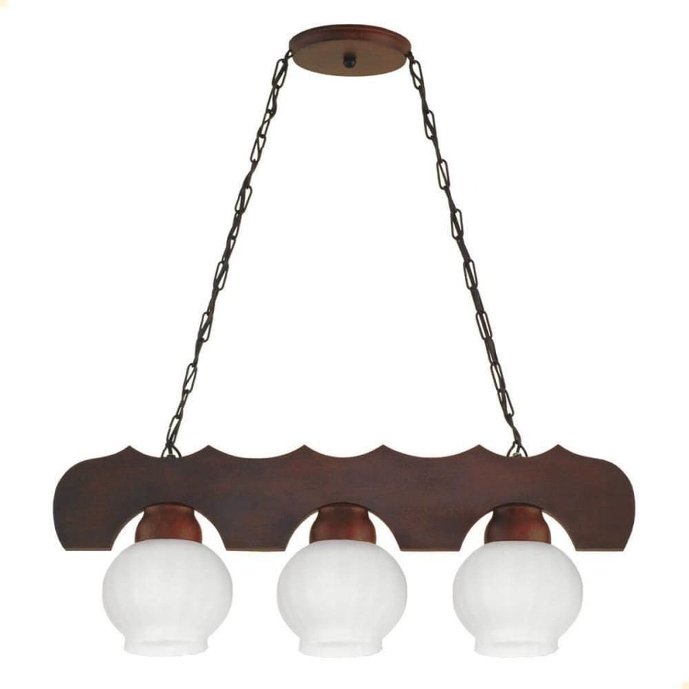 Pendente Muller Canga 3 Lâmpadas Envelhecido 303e