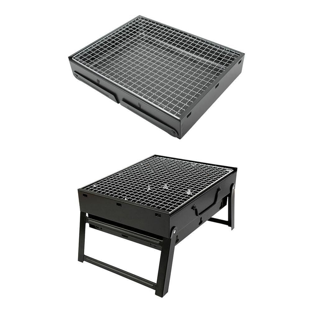 Mini Churrasqueira Portatil Dobravel Para Apartamento Camping Maleta Churrasco 44x29cm