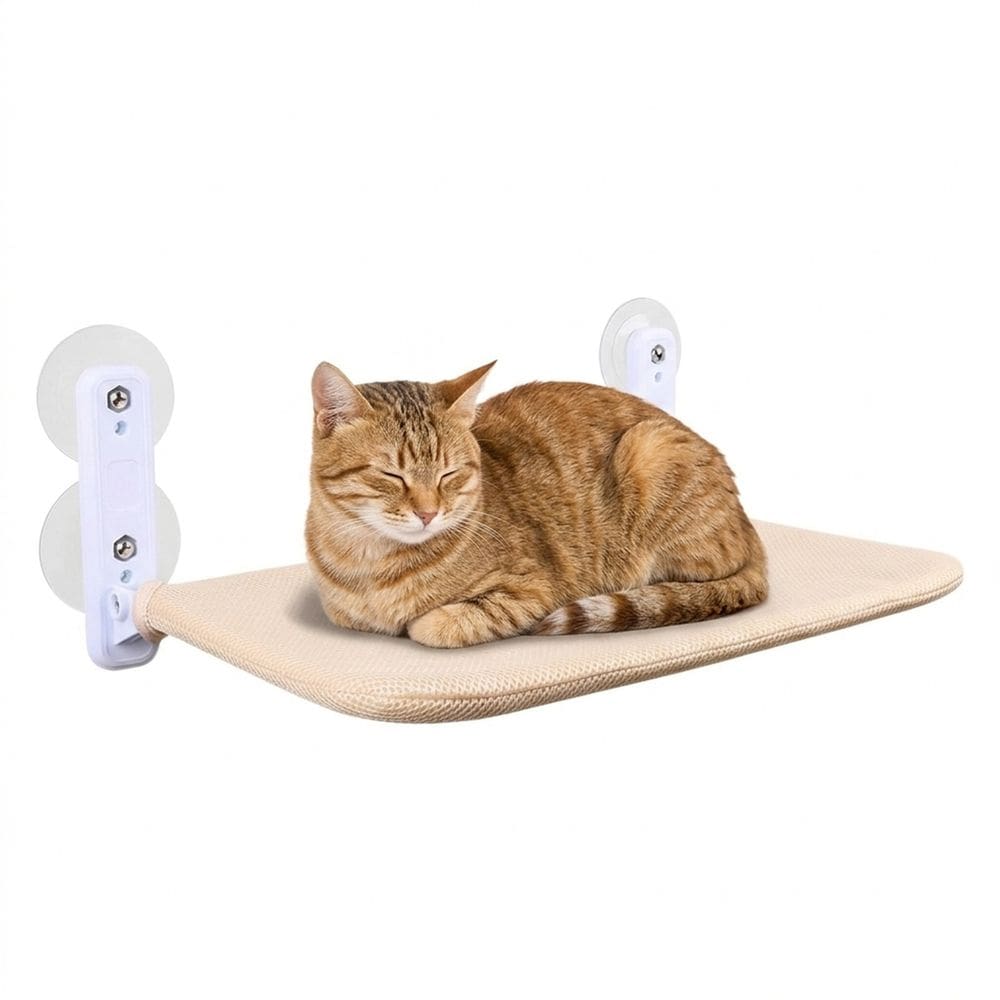 Caminha de Gato Janela Ventosas Alta Fixacao Flutuante Retratil Fixa Parede Pratica Segura Confortavel