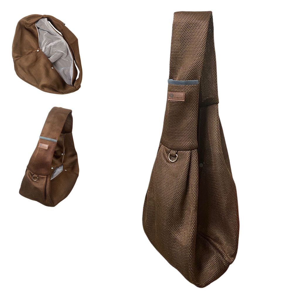 Bolsa de Transporte Pet Canguru Cao Gato Animal Tecido Respiravel Tira de Ombro Malha Confortavel Respiravel