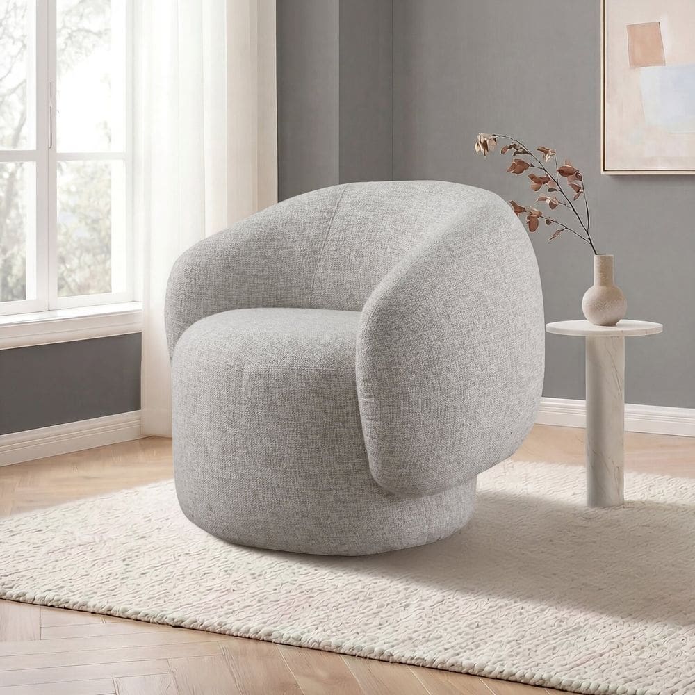 Poltrona Base Fixa e Estofada Ivy Espresso Móveis Cinza