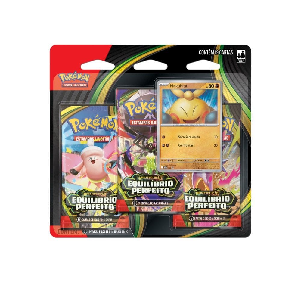 Pokémon Blister Triplo Megaevolução - Equilíbrio Perfeito ME3 - Copag