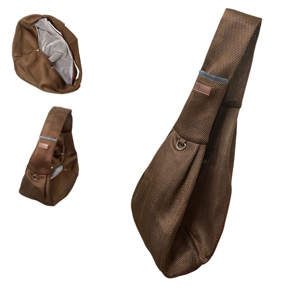 Bolsa de Transporte Animal Pet Canguru Cachorro Gato Tecido Respiravel Tira de Ombro Malha Resistente Confortavel