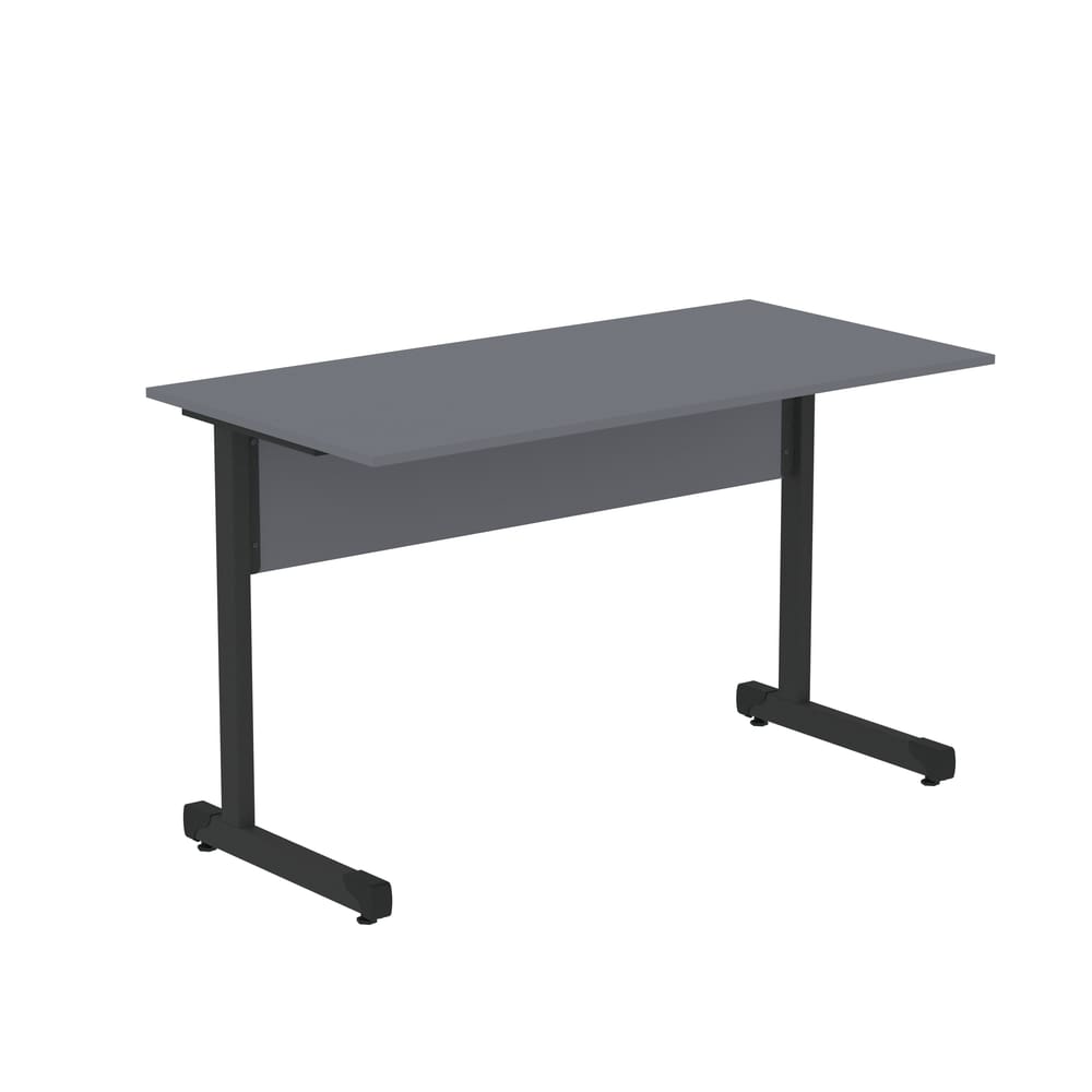 Mesa de Escritório Reta 120cm com Pé Tubular em Aço
