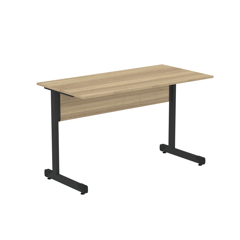 Mesa de Escritório Reta 120cm com Pé Tubular em Aço