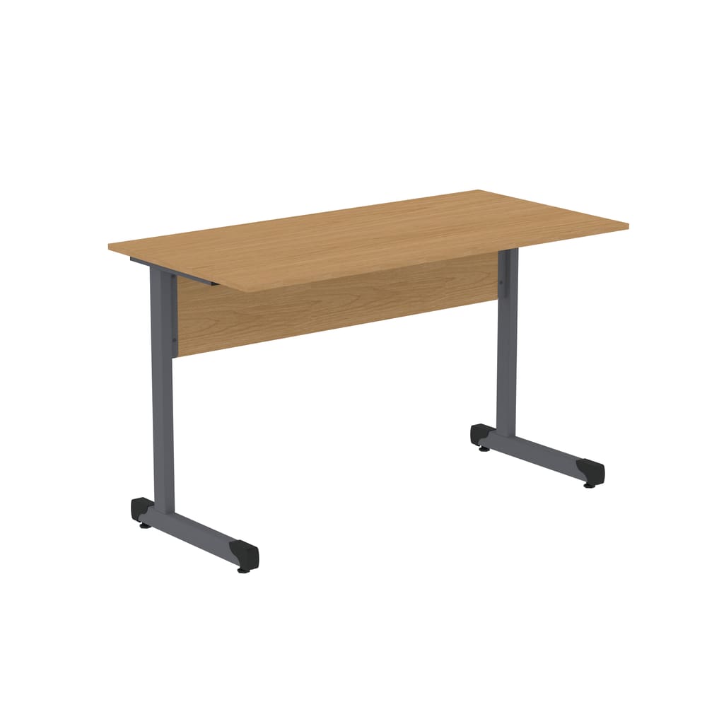 Mesa de Escritório Reta 120cm com Pé Tubular em Aço