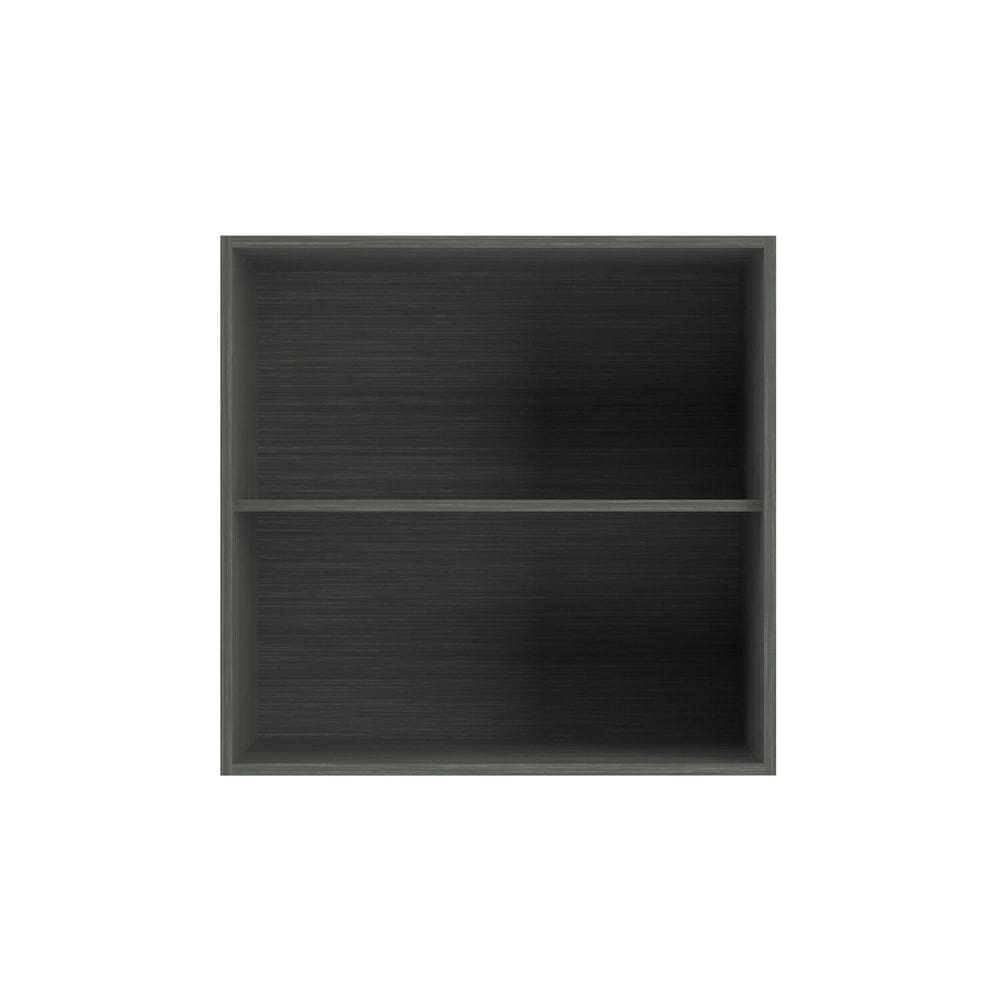 Armário Aéreo de Cozinha 2 Portas Domus Espresso Móveis Silver