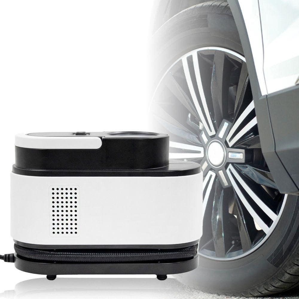 Compressor Ar Veicular Eletrico Portatil 12v Calibrador Carro Pneu Bicicleta Bola